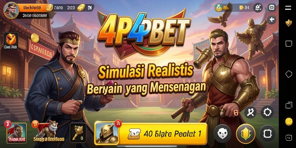 Tampilan utama gameplay 4P4PBET yang seru dan mendalam