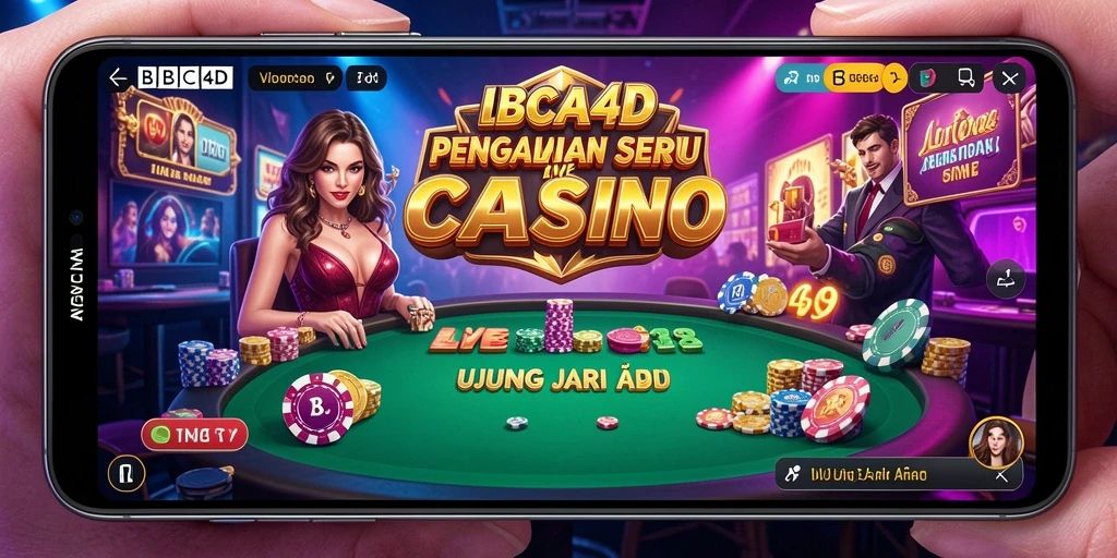 Tampilan gameplay BBCA4D yang menarik dan interaktif dalam Live Casino.
