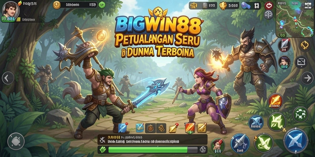Tangkapan layar menampilkan petualangan seru dalam BIGWIN88.