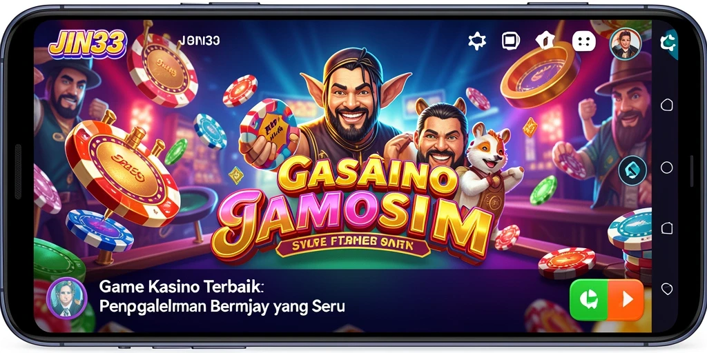 Tampilan seru dari gameplay Kasino di JIN33 yang menarik.