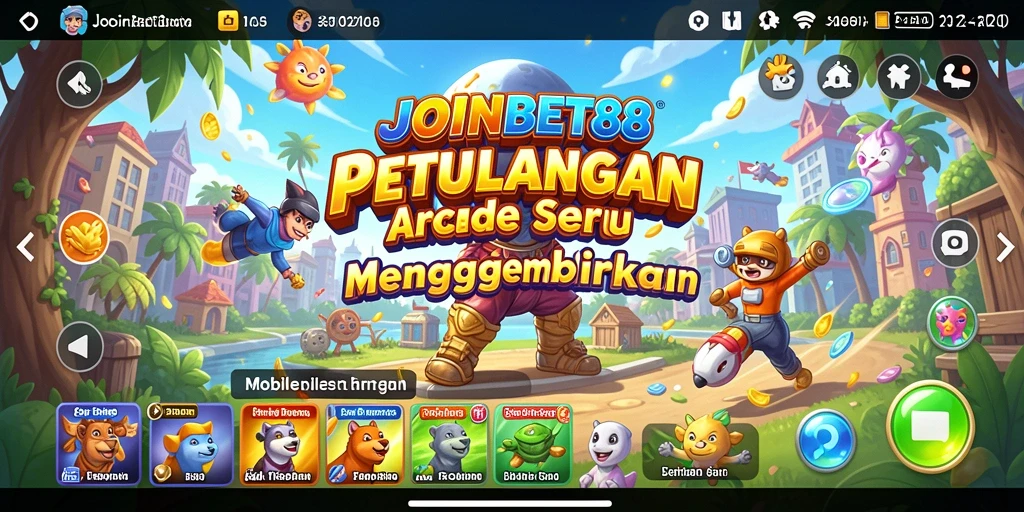 Tampilan gameplay seru dari JOINBET88 yang penuh warna.