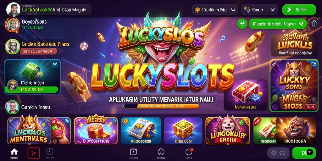 Tampilan menarik dari LUCKYSLOTS yang menunjukkan fitur Utility.
