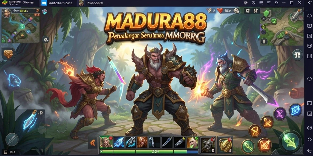 Tampilan gameplay seru dari MADURA88 di dunia MMORPG.