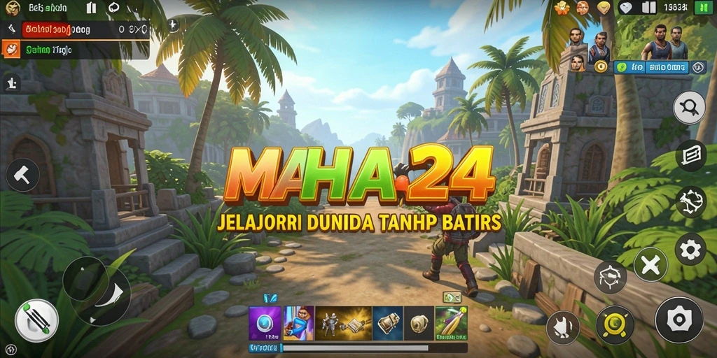Tampilan gameplay seru di dunia terbuka MAHA24.