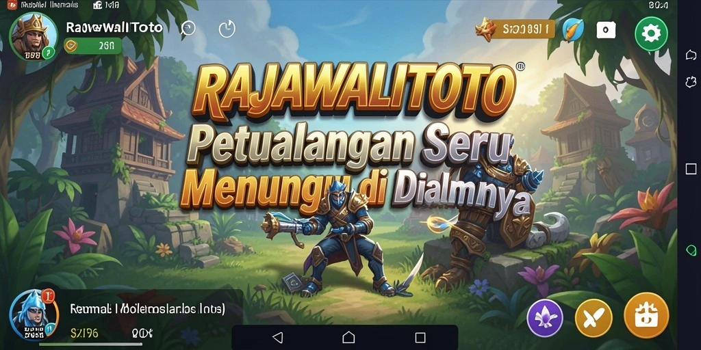 Screenshot gameplay RAJAWALITOTO menampilkan karakter dalam petualangan mendebarkan.
