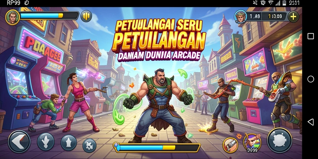 Screenshot menunjukkan gameplay seru dari RP99 dengan grafik menawan.