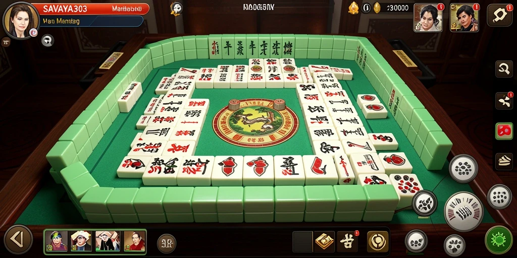 Tampilan gameplay SAVAYA303 yang menarik dan penuh tantangan Mahjong.