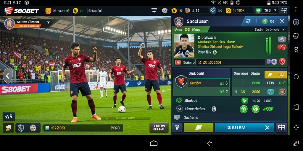 Tampilan menarik dari gameplay taruhan olahraga SBOBET.