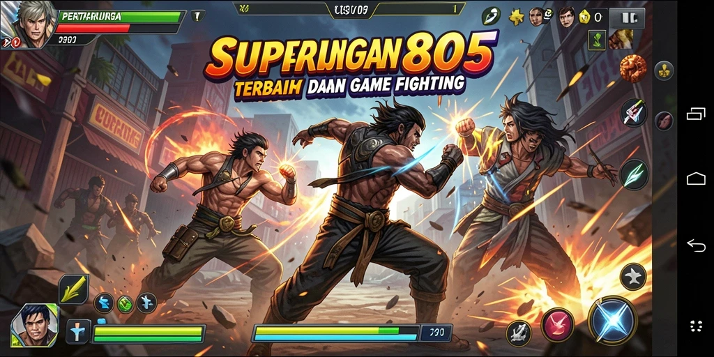 Tampilan gameplay epik SUPER805 dalam pertempuran seru.